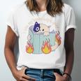 Cat Reading a Romance BookI Like My Books Extra Spicy Unisex Jersey T-Shirt Cat Reading a Romance BookI Like My Books Extra Spicy Unisex Jersey T-Shirt