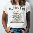 Chapter 24 Book Lovers & Readers 24th Birthday Wildflowers Unisex Jersey T-Shirt Chapter 24 Book Lovers & Readers 24th Birthday Wildflowers Unisex Jersey T-Shirt