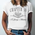 Chapter 30 A Literary Milestone 30th Birthday Book Lover Unisex Jersey T-Shirt Chapter 30 A Literary Milestone 30th Birthday Book Lover Unisex Jersey T-Shirt