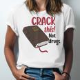 Christian Quote Holy Bible Crack This Book Not Drugs Unisex Jersey T-Shirt Christian Quote Holy Bible Crack This Book Not Drugs Unisex Jersey T-Shirt
