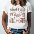 Christmas Book Lover Reading Reader Men Women Kids Xmas Unisex Jersey T-Shirt