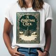 A Christmas Carol Book Cover By Charles Dickens Unisex Jersey T-Shirt A Christmas Carol Book Cover By Charles Dickens Unisex Jersey T-Shirt