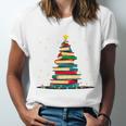 Christmas Tree Of Books Holiday Unisex Jersey T-Shirt Christmas Tree Of Books Holiday Unisex Jersey T-Shirt