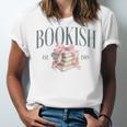Coquette Bow Book Lover Bookish Coquette Aesthetic Reading Unisex Jersey T-Shirt