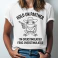 Cowboy Frog Overstimulated Western Meme Introverts Unisex Jersey T-Shirt Cowboy Frog Overstimulated Western Meme Introverts Unisex Jersey T-Shirt