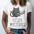 Cozy Mysteries Coffee And Novel For Book Lovers Unisex Jersey T-Shirt Cozy Mysteries Coffee And Novel For Book Lovers Unisex Jersey T-Shirt