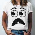 Creepy Face Carrot Halloween Book Character Costume Unisex Jersey T-Shirt Creepy Face Carrot Halloween Book Character Costume Unisex Jersey T-Shirt