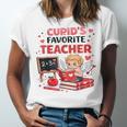 Cupid's Favorite Math Teacher Valentine Reading Book Women Unisex Jersey T-Shirt Cupid's Favorite Math Teacher Valentine Reading Book Women Unisex Jersey T-Shirt