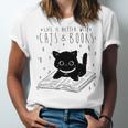 Cute Cats And Books Aesthetic Feline Reader Graphic Premium Tri-Blend Unisex Jersey T-Shirt Cute Cats And Books Aesthetic Feline Reader Graphic Premium Tri-Blend Unisex Jersey T-Shirt