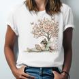 Cute Fairy Reading Fairycore Aesthetic Book Lover Unisex Jersey T-Shirt