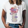 Cute Octopus Bookworm Fun Reading Tee For Book Lovers Unisex Jersey T-Shirt