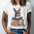 Cute Reading Bunny With Glasses Books Bookworm Reader Book Premium Tri-Blend Unisex Jersey T-Shirt Cute Reading Bunny With Glasses Books Bookworm Reader Book Premium Tri-Blend Unisex Jersey T-Shirt