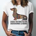 Dachshund Dog Dachshund Decor Books Nerds Dachshund Unisex Jersey T-Shirt