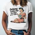 Defying Censorship One Page At a Time Read Banned Books Unisex Jersey T-Shirt Defying Censorship One Page At a Time Read Banned Books Unisex Jersey T-Shirt