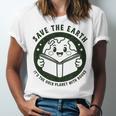 Earth Day 2025 Save Earth It´s Only Planet With Books Reader Unisex Jersey T-Shirt Earth Day 2025 Save Earth It´s Only Planet With Books Reader Unisex Jersey T-Shirt