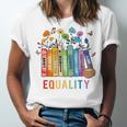 Equal Rights Book Flower Equality Peace Love Kindness Book Unisex Jersey T-Shirt Equal Rights Book Flower Equality Peace Love Kindness Book Unisex Jersey T-Shirt