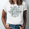 Floral “Read Return Repeat” Book Lovers Readers Librarians Unisex Jersey T-Shirt Floral “Read Return Repeat” Book Lovers Readers Librarians Unisex Jersey T-Shirt