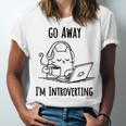 Go Away I'm Introverting Cat Introvert Anxiety Anxious Unisex Jersey T-Shirt Go Away I'm Introverting Cat Introvert Anxiety Anxious Unisex Jersey T-Shirt