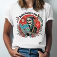 Grim Reaper Reads a Book Unisex Jersey T-Shirt