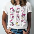 Halloween Pink Ghost Read More Books Spooky Boo Teacher Kids Unisex Jersey T-Shirt Halloween Pink Ghost Read More Books Spooky Boo Teacher Kids Unisex Jersey T-Shirt