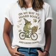 On My Way To Hoard Books And Cause Chaos Tom Foolery Unisex Jersey T-Shirt On My Way To Hoard Books And Cause Chaos Tom Foolery Unisex Jersey T-Shirt