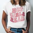Hot Girls Read Cute Book Lover Reading Club Unisex Jersey T-Shirt Hot Girls Read Cute Book Lover Reading Club Unisex Jersey T-Shirt
