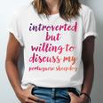 Introverted Willing To Discuss Portuguese Sheepdog Introvert Unisex Jersey T-Shirt Introverted Willing To Discuss Portuguese Sheepdog Introvert Unisex Jersey T-Shirt