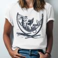 Italian Greyhound Whippet Dog Reading Book Hammock Iggy Mom Unisex Jersey T-Shirt