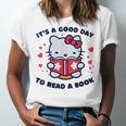 It's a Good Day To Read a Book Cute Cat Book Day Girls Boys Unisex Jersey T-Shirt It's a Good Day To Read a Book Cute Cat Book Day Girls Boys Unisex Jersey T-Shirt