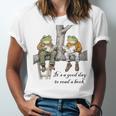 It's A Good Day To Read A Book Frog Toad Unisex Jersey T-Shirt
