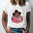 Just A Girl Who Loves Books Cute African American Afro Unisex Jersey T-Shirt