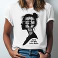 Just A Girl Who Loves Books Girls Books Lovers Unisex Jersey T-Shirt Just A Girl Who Loves Books Girls Books Lovers Unisex Jersey T-Shirt