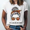 Just a Girl Who Loves Books Pajamas Shirt Reading Book Lover Unisex Jersey T-Shirt
