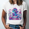 Just A Girl Who Loves Dragons And Books Cute Dragon Reading Premium Tri-Blend Unisex Jersey T-Shirt