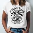 Midnight Salem Book Club Witchy Reads Unisex Jersey T-Shirt Midnight Salem Book Club Witchy Reads Unisex Jersey T-Shirt