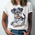 Nerdy Schnauzer Dog Book Lover Glasses Cute Pet For Men Women Kids Unisex Jersey T-Shirt Nerdy Schnauzer Dog Book Lover Glasses Cute Pet For Men Women Kids Unisex Jersey T-Shirt