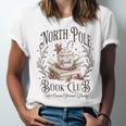 North Pole Book Club Christmas Xmas Hot Cocoa Bookish Unisex Jersey T-Shirt North Pole Book Club Christmas Xmas Hot Cocoa Bookish Unisex Jersey T-Shirt