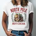 North Pole Book Club Hot Cocoa Bookworm Christmas Xmas Unisex Jersey T-Shirt