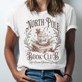 North Pole Readers Club Bookish Xmas Santa Book Reading Unisex Jersey T-Shirt North Pole Readers Club Bookish Xmas Santa Book Reading Unisex Jersey T-Shirt