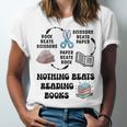 Nothing Beats Reading Rock Paper Scissors Reader Book Lover Unisex Jersey T-Shirt Nothing Beats Reading Rock Paper Scissors Reader Book Lover Unisex Jersey T-Shirt