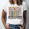 Occupational Therapy Wildflower Book OT Therapist Assistant Unisex Jersey T-Shirt Occupational Therapy Wildflower Book OT Therapist Assistant Unisex Jersey T-Shirt