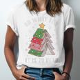 Oh What Fun It Is To Read Book Christmas Tree Premium Tri-Blend Unisex Jersey T-Shirt
