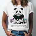 Panda Reading Chapter Books Unisex Jersey T-Shirt Panda Reading Chapter Books Unisex Jersey T-Shirt