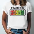 Powered By Books Bookworm Librarian Reading Unisex Jersey T-Shirt