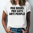 PRO Books PRO Cats Anti People Unisex Jersey T-Shirt PRO Books PRO Cats Anti People Unisex Jersey T-Shirt