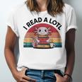 I Read Alotl Axolotl Retro Reading Books Lover Vintage Unisex Jersey T-Shirt I Read Alotl Axolotl Retro Reading Books Lover Vintage Unisex Jersey T-Shirt