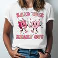 Read Your Heart Out Teacher Valentine Book Unisex Jersey T-Shirt Read Your Heart Out Teacher Valentine Book Unisex Jersey T-Shirt