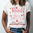 Read Your Heart Out Teacher Valentines Day Reading Book Love Premium Tri-Blend Unisex Jersey T-Shirt Read Your Heart Out Teacher Valentines Day Reading Book Love Premium Tri-Blend Unisex Jersey T-Shirt