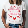 Read Your Heart Out Valentine Reading Book Lover Teacher Premium Tri-Blend Unisex Jersey T-Shirt