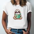I Read Past My Bedtime Reading Sloth Book Lover Unisex Jersey T-Shirt